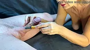 fuck yeah, watch this milf domina milk that monster cock till it erupts cum everywhere??