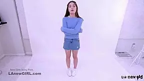 brunette teen model pounded hard during her casting audition sofa session