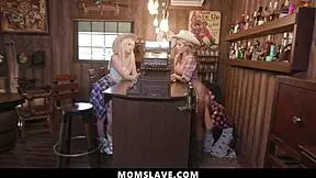 Cowgirl Teen 18+ Freeuse Trained Hard! Momslave Big Tits Ass Riding Session!