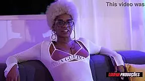 Skinny Brazilian morena with hairy pussy craves hot cum load