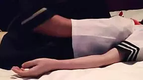 amateur sailor uniform girl gets creampied after blowjob licking fingering cosplay