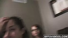 i bent her over and fingered that petite brunette babe's tight pussy so hard