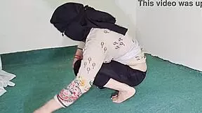 damn check this big ass indian maid's transparent pajamas while she cleans