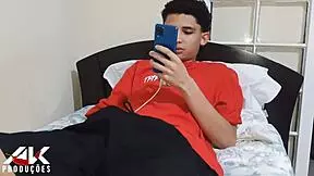 stepson sneaks from closet to spy then fucks skinny hot milf stepmom's big pussy lips