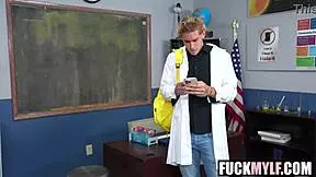 Abi James Mixes Cum Fluids with Giovanni Hollywood in Teacher Fuck Fest