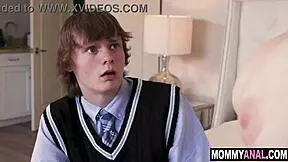 stepmom, your anal hole feels so tight around my cock, take it all