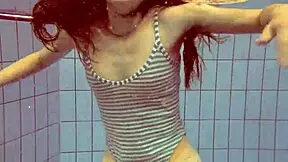 Sexy Petite Russian Pornstar Libuse Flaunts Small Tits at Pool