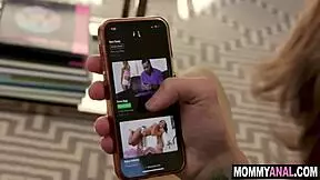 stepmom, your anal hole feels so tight around my cock, take it all