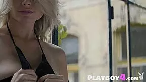 blonde teen miky muse strips to show her huge natural tits