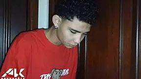 stepson sneaks from closet to spy then fucks skinny hot milf stepmom's big pussy lips