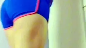 Neighbor gropes innocent teen shorts ass to outdoor creampie