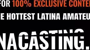 amateur latina teen deepthroats big cock sloppy then bent over pounded hard