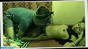 indian thief sneaks in midnight to fuck hot petite bhabhi hardcore with hindi moans