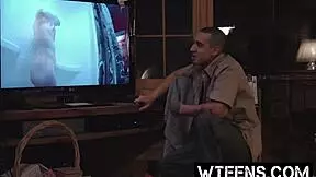 imagine a petite blonde deepthroating in a haunted bathroom till creampie