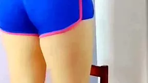 Neighbor gropes innocent teen shorts ass to outdoor creampie