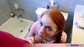 Very Skinny Redhead Teen Rough Fucked Pigtails Petite Pussy