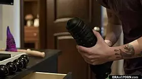 busty redhead stepmom shows her hairy pussy and teaches fucking skills