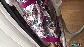 yo after she groped her big clit she slurped that fat hard dick deep