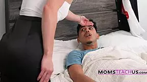 Stepmom catches us fucking so she joins the dirty threeway cowgirl ride