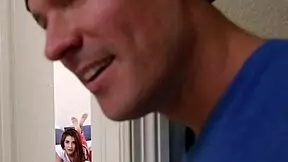 Inked petite teen gets bent over doggystyle by older neighbor bloke 😈