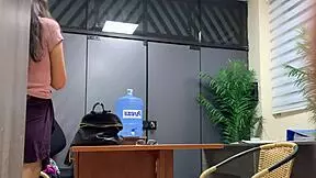 Nympho Italian secretary bent over doggystyle fucked by music professor at UNAM