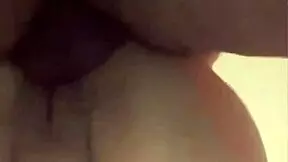 her orgasm soaks my balls in hot latina lingerie blowjob