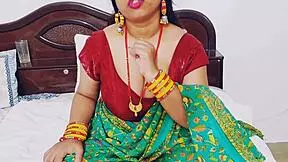 Indian Stepsister Tempts Brother's Cock Under Sheets