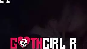 Angel Youngs Naughty Goth Tits Bounce Before Facial Cumshot