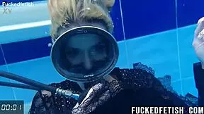 horny ashlee rose soaks her big ass and wet pussy in slutty scuba dress underwater