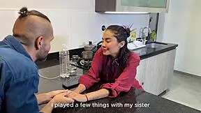 boyfriend, give me that pussy-eating in the kitchen then ram your thick cock deep - part 1?