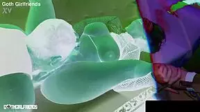 Angel Youngs Naughty Goth Tits Bounce Before Facial Cumshot