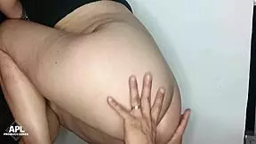 new horny puta gets bent over doggystyle closeup with huge cock homemade moaning.