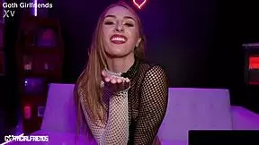 Angel Youngs Naughty Goth Tits Bounce Before Facial Cumshot