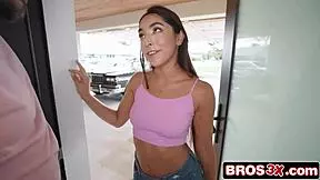 Ready for this petite latina to gag on cock then ride hard?