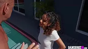 Stepdaughter's Shy Petite Body Takes Full Monster Cock from Stepdad