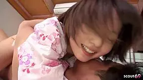 wanna see petite japanese geisha teen get roughly fucked doggystyle and rimmed uncensored?