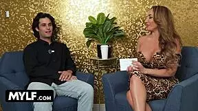 Richelle Ryan guides nervous young stud Anthony White through first fuck