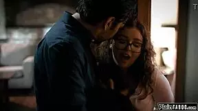 Naughty college coed trades dirt for deepthroat and old man pounding