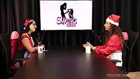 Remember that Christmas swing with tifany rocha in sheer red lingerie getting wild with the group.