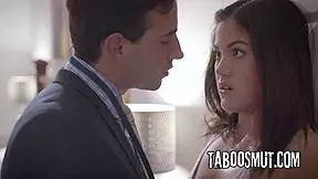 petite 18yo's hairy pussy gets licked deep then fucked hard doggystyle cowgirl