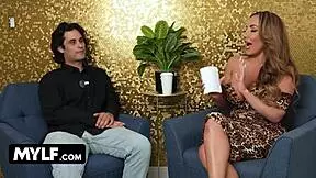 Richelle Ryan guides nervous young stud Anthony White through first fuck