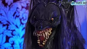 Baby, watch your tiny milf take that werewolf bbc doggystyle to fix him this halloween!