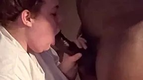 bam's big black cock gets super sloppy deepthroat gobble with cum facial finish