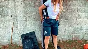 aluna you gave it to professor in abandoned house got caught voyeur style