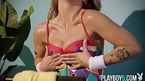 Imagine aubrey destremps' big bubble ass ripping clothes in her steamy workout striptease.