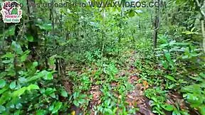 hey thai teen picking mushrooms suddenly gets her pussy fucked outdoors pov