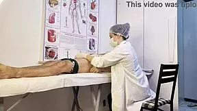 Nurse Sees Patient's Hard Cock and Chokes on It Deep!