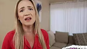 Does Stepmom's Big Tits Tempt Nerdy Stepson?