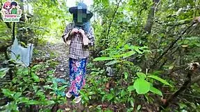 hey thai teen picking mushrooms suddenly gets her pussy fucked outdoors pov