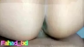 Super horny housewife gets her juicy pussy creampied by friend's monster cock